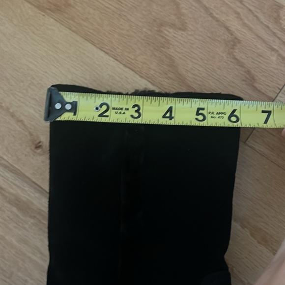 Live + ECH Black Suede fur Shearling Wool Boots size 36 like new - Picture 16 of 16